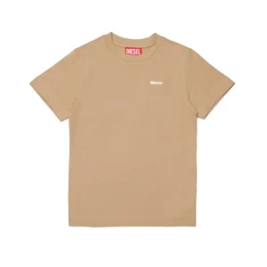 T-SHIRT BEIGE CON LOGO DIESEL