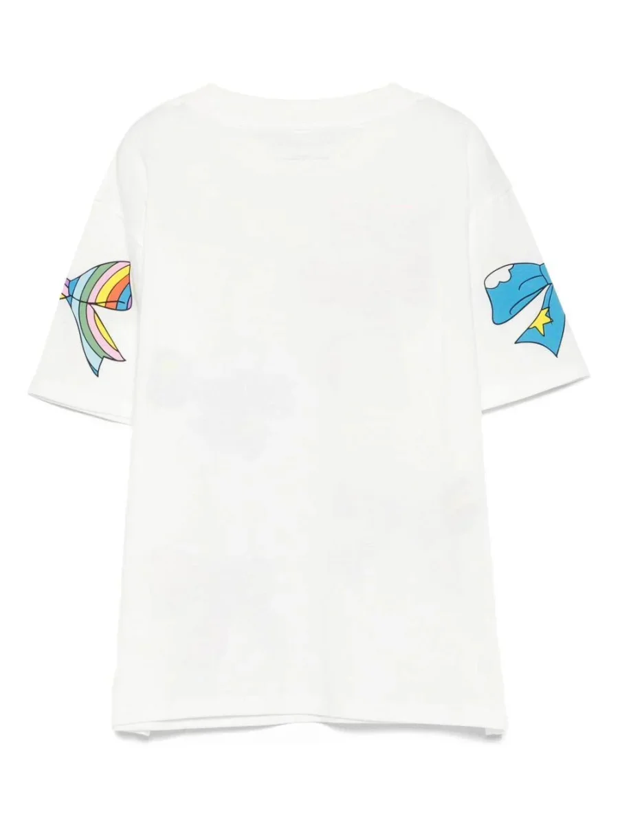 T-SHIRT BIANCA CON FIOCCHI COLORATI STELLA MCCARTNEY - immagine 5