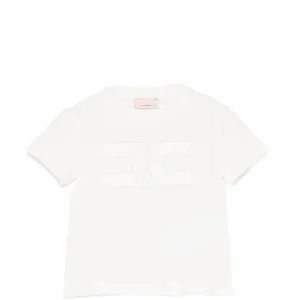 T-SHIRT BIANCA CON LOGO ELISABETTA FRANCHI