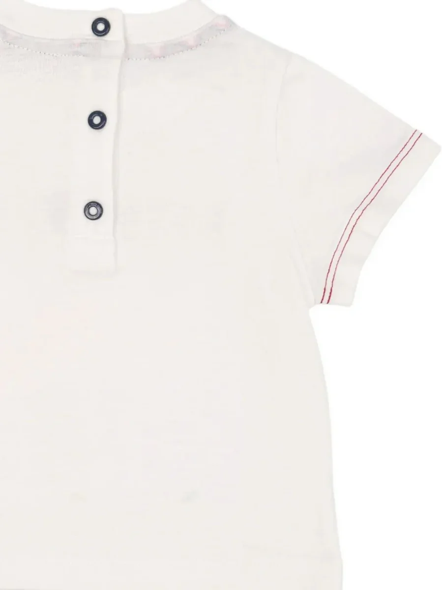 T-SHIRT BIANCA CON LOGO MULTICOLORE MISSONI - immagine 3