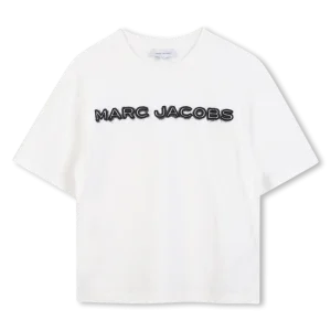 T-SHIRT BIANCA CON LOGO NERO MARC JACOBS
