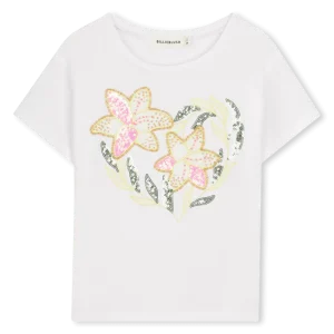 T-SHIRT BIANCA CON STAMPA A FIORI BILLIEBLUSH
