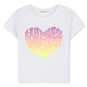 T-SHIRT BIANCA CON STAMPA BILLIEBLUSH