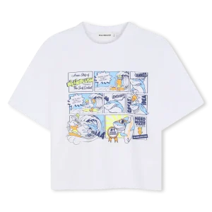 T-SHIRT BIANCA CON STAMPA BILLIEBLUSH