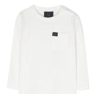 T-SHIRT BIANCA MANICA LUNGA FAY