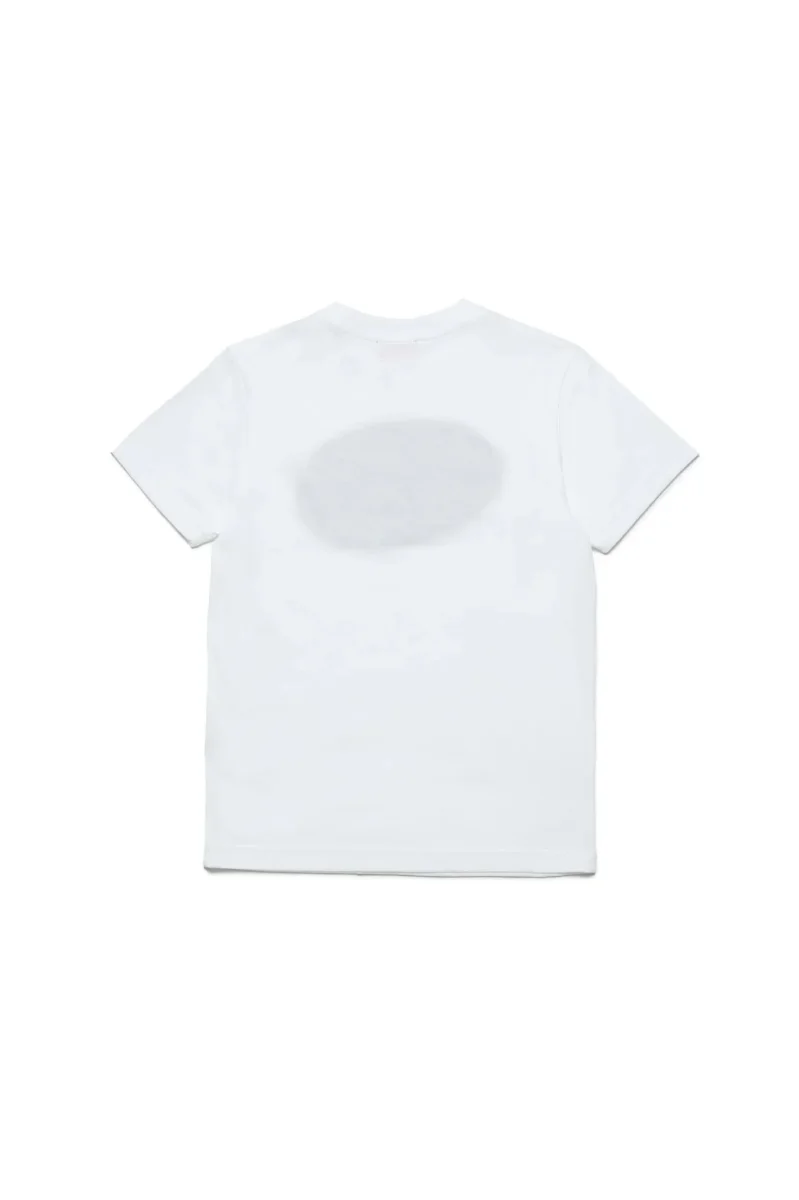 T-SHIRT CON LOGO IN DENIM DIESEL - immagine 3