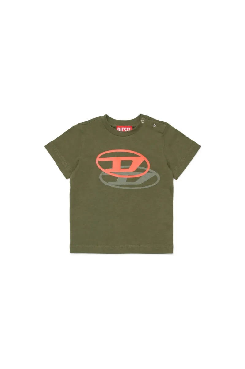T-SHIRT CON LOGO OVAL D DINAMICO DIESEL - immagine 2