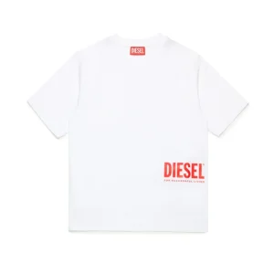T-SHIRT CON LOGO ROSSO DIESEL