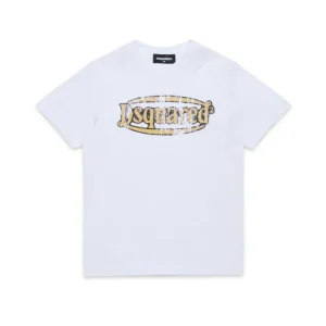 T-SHIRT CON LOGO VINTAGE BIANCA DSQUARED2