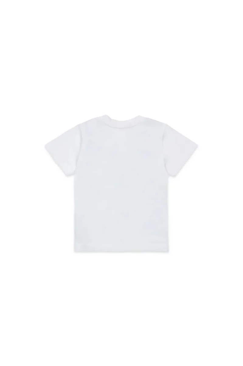 T-SHIRT CON STAMPA EFFETTO GILET DENIM DIESEL - immagine 3