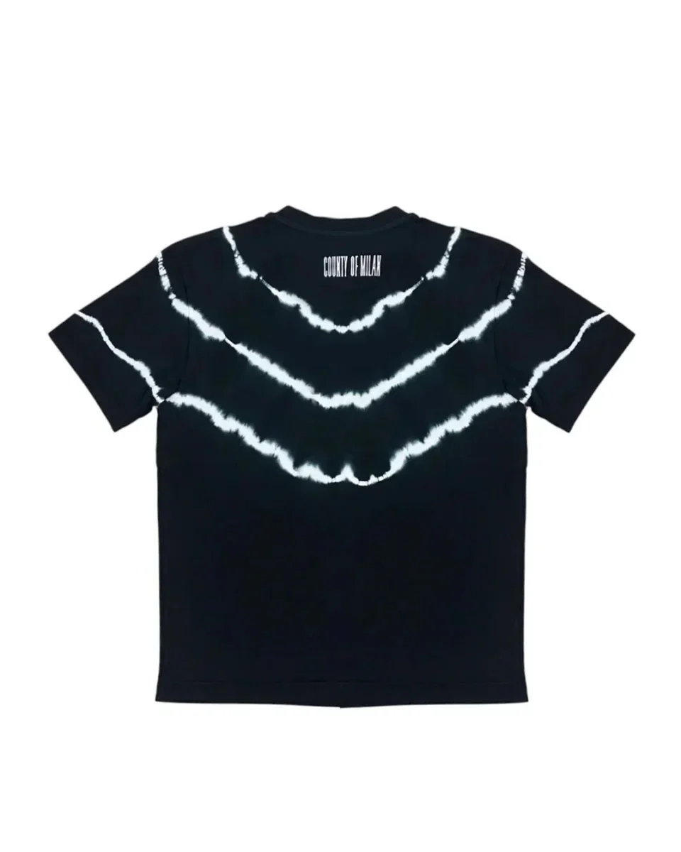 T-SHIRT GIROCOLLO NERA MARCELO BURLON - immagine 3