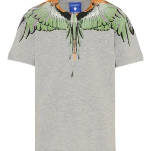 T-SHIRT GRIGIA CON STAMPA ALI MARCELO BURLON