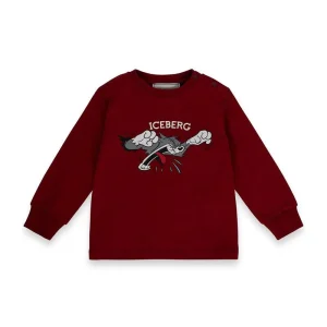 T-SHIRT MANICA LUNGA BORDEAUX ICEBERG