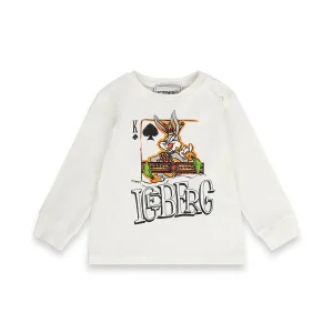 T-SHIRT MANICA LUNGA BUGS BUNNY BIANCA ICEBERG