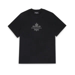 T-SHIRT NERA CON LOGO DSQUARED2