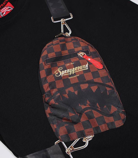 T-SHIRT NERA CON MARSUPIO SPRAYGROUND - immagine 4