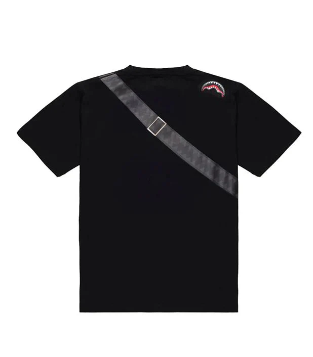 T-SHIRT NERA CON MARSUPIO SPRAYGROUND - immagine 3