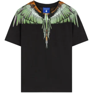 T-SHIRT NERA CON STAMPA ALI MARCELO BURLON