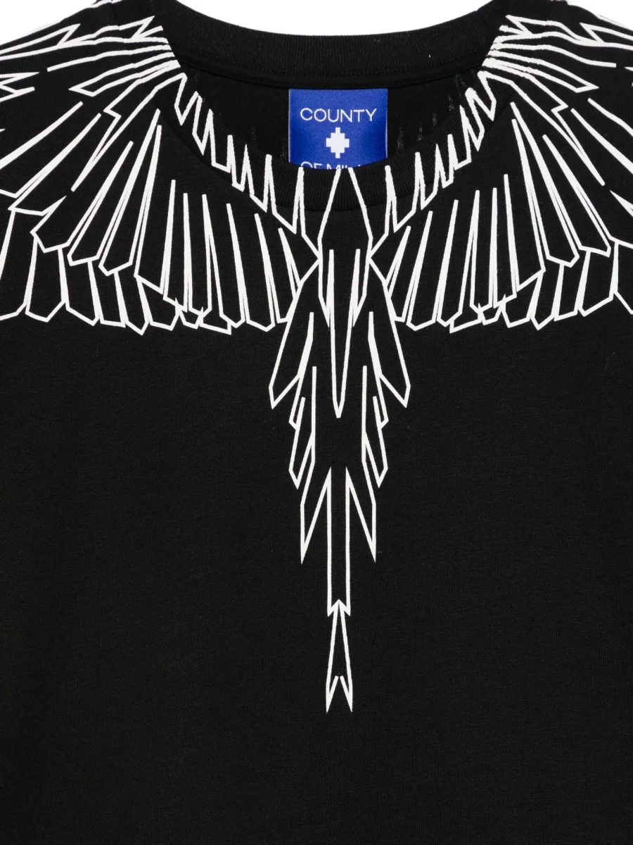 T-SHIRT NERA CON STAMPA ALI MARCELO BURLON - immagine 4