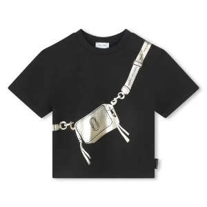 T-SHIRT NERA CON STAMPA MARC JACOBS