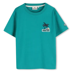 T-SHIRT OLIVA CON LOGO TENNIS CLUB KIDS AROUND