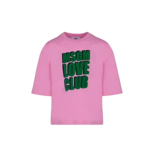 T-SHIRT ROSA MSGM
