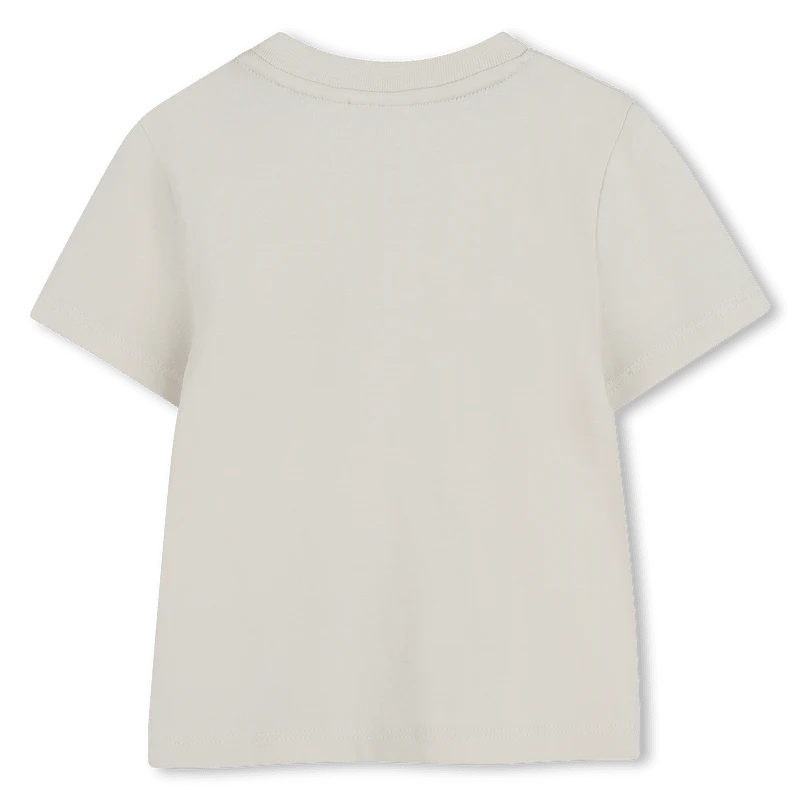 T-SHIRT SABBIA CON GRAFICA LENTICOLARE CON LOGO BOSS - immagine 3