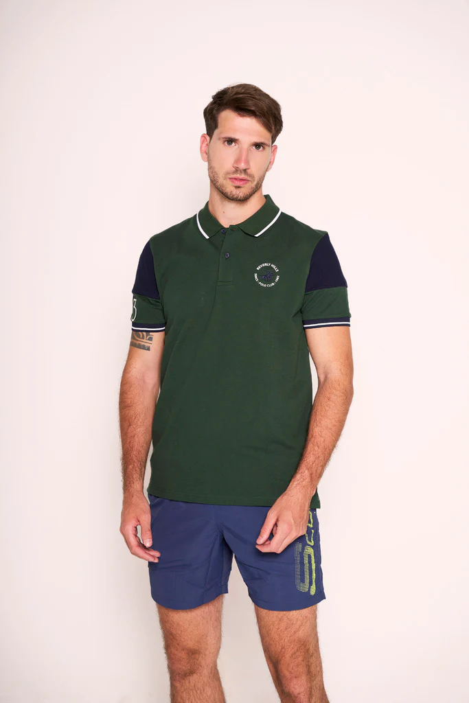Polo Beverly Hills con inserti a contrasto - immagine 2
