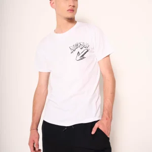 T-shirt bianca stile contemporaneo