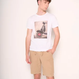 T-shirt uomo con stampa Vespa retrò