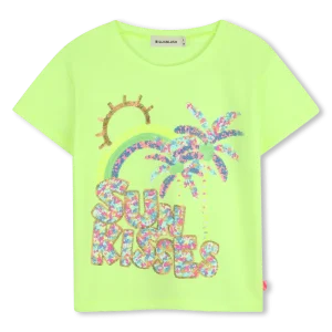 T-SHIRT VEDE FLUO CON STAMPA BILLIEBLUSH