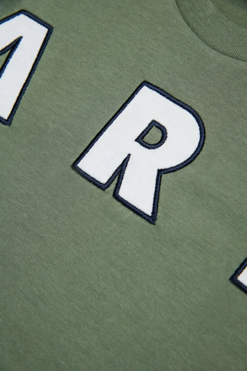 T-SHIRT VERDE CON STAMPA MARNI - immagine 5