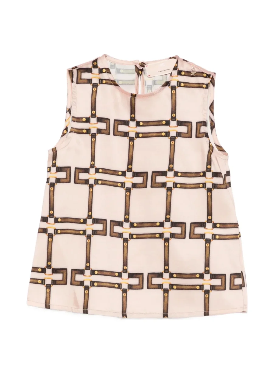 TOP SMANICATO CON CHARMS ELISABETTA FRANCHI