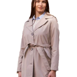 Trench monopetto con cintura