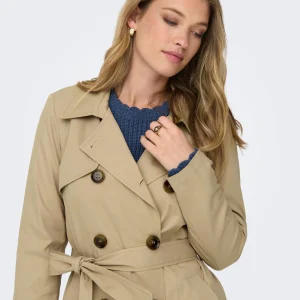 Trench donna doppiopetto con cintura