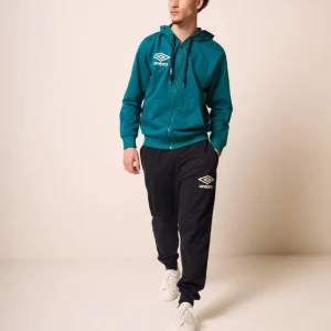 Tuta Sportiva Uomo con Cappuccio Verde Petrolio