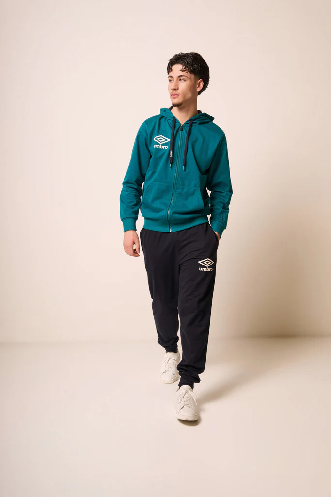 Tuta Sportiva Uomo con Cappuccio Verde Petrolio