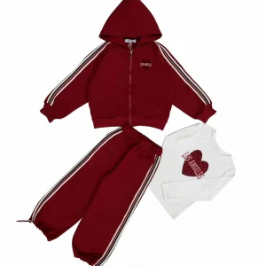 Tuta da bambina con stampa lettering