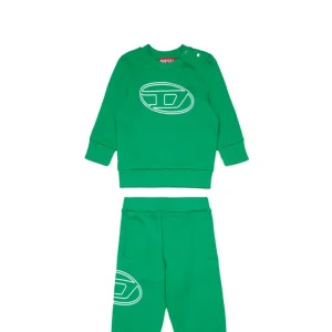 TUTA VERDE CON LOGO BIANCO DIESEL
