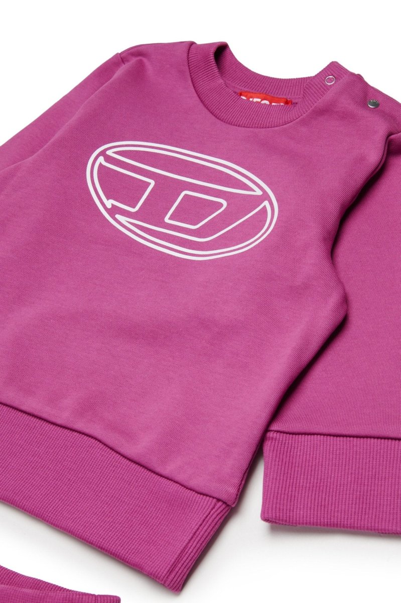 TUTA VIOLA CON LOGO BIANCO DIESEL - immagine 4