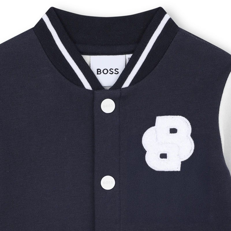 TUTINA BLU/BIANCO CON LOGO IN SPUGNA HUGO BOSS - immagine 3