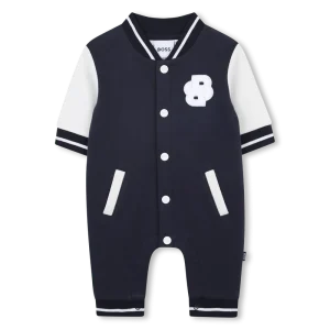 TUTINA BLU/BIANCO CON LOGO IN SPUGNA HUGO BOSS