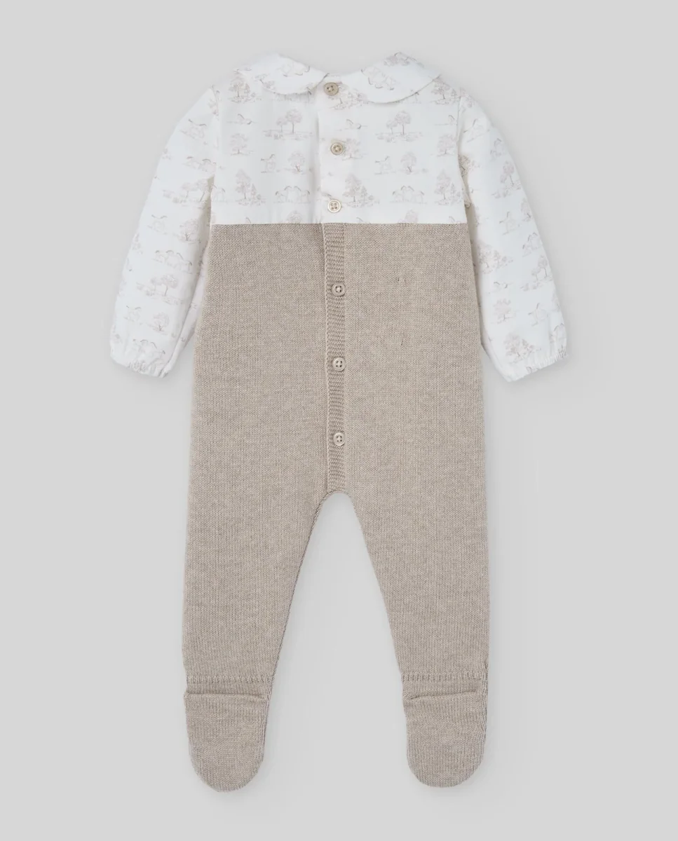 TUTINA PER NEONATO BEIGE CON FANTASIA PAZ RODRIGUEZ - immagine 3