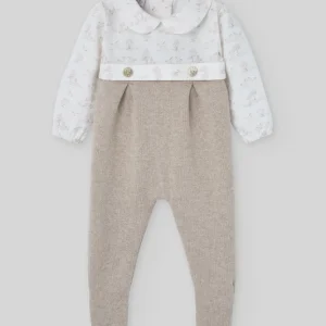 TUTINA PER NEONATO BEIGE CON FANTASIA PAZ RODRIGUEZ