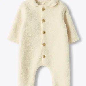 TUTINA PER NEONATO CON COLLETTO BIANCO TEDDY&MINOU