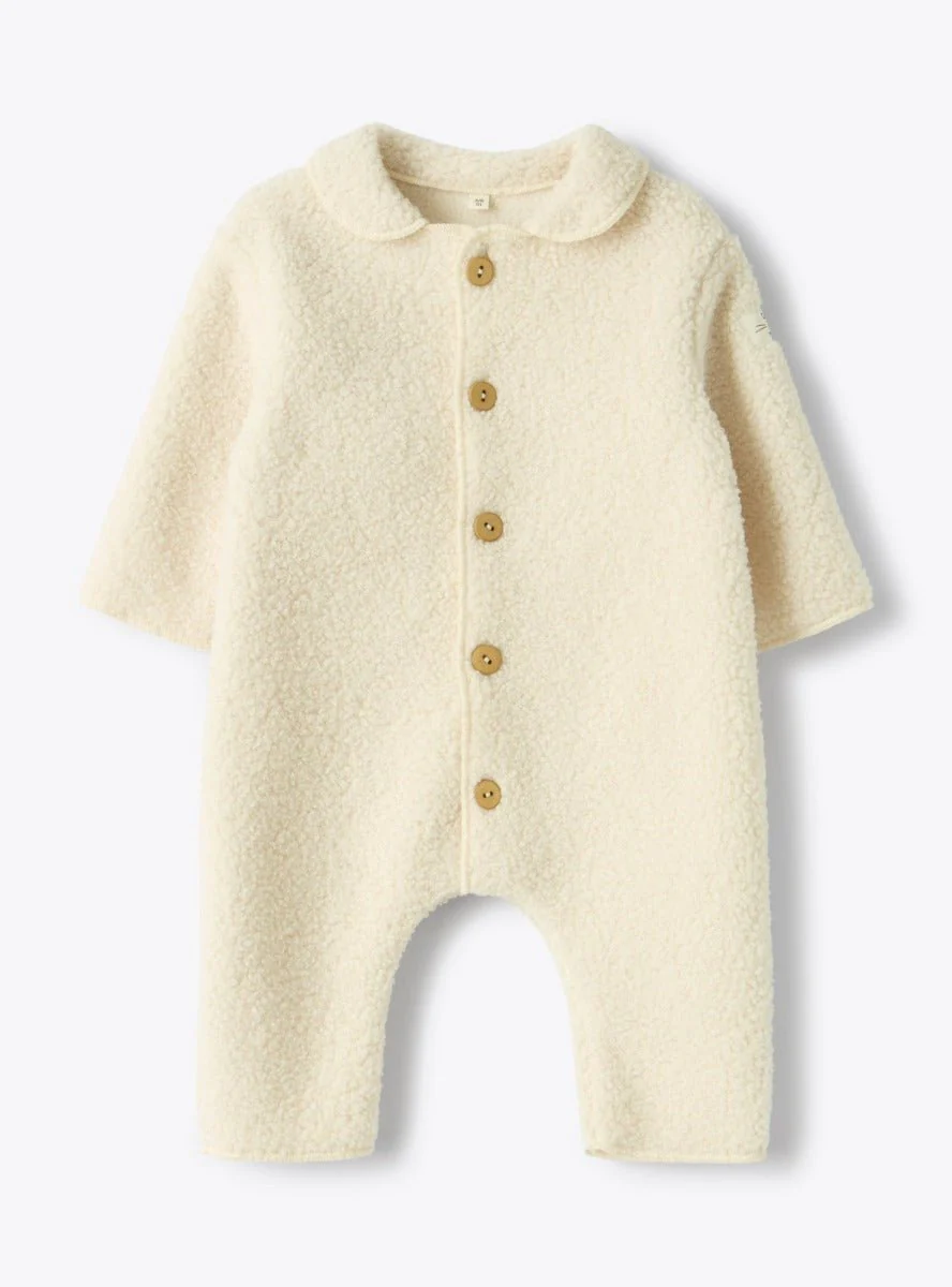 TUTINA PER NEONATO CON COLLETTO BIANCO TEDDY&MINOU