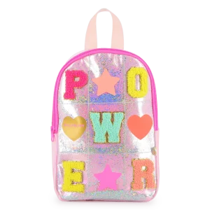 ZAINO ROSA CON SCRITTA POWER BILLIEBLUSH