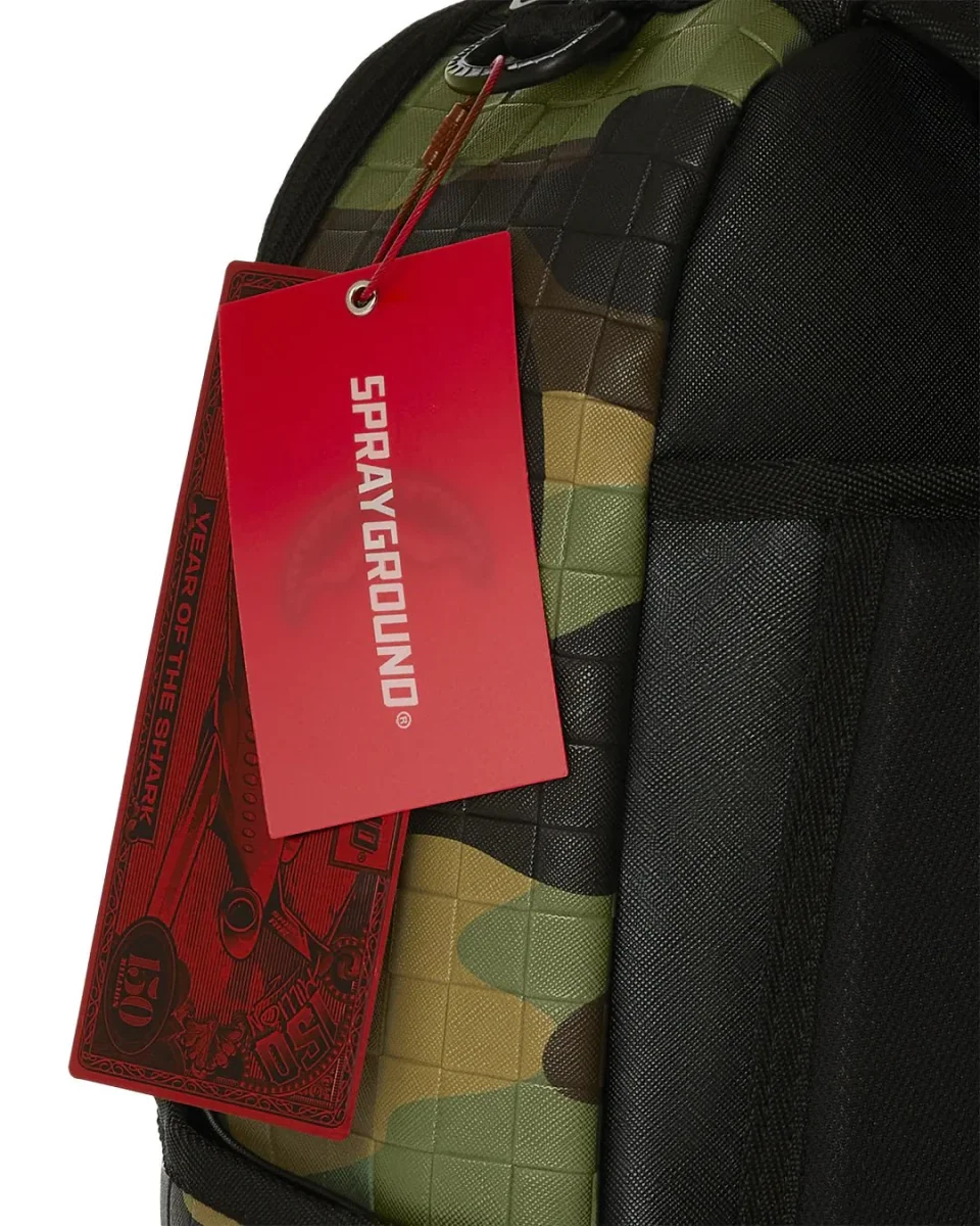 ZAINO WOODLAND CAMO CHECK BACKPACK SPRAYGROUND - immagine 9