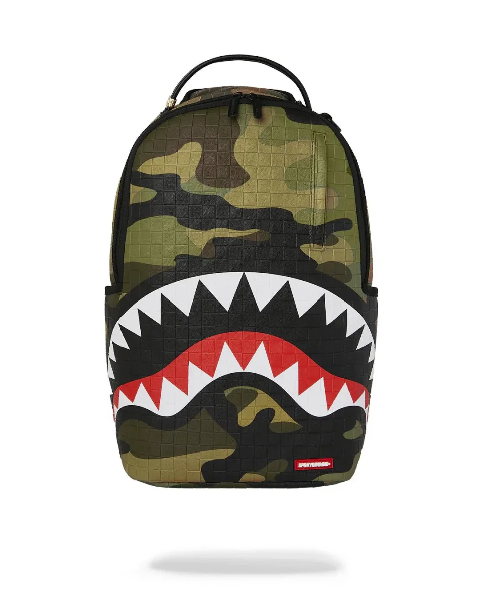 ZAINO WOODLAND CAMO CHECK BACKPACK SPRAYGROUND
